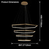WOMO Tiered Hexagon Led Chandelier-WM2463 thumbnail