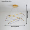 WOMO Tiered Hexagon Led Chandelier-WM2463 thumbnail