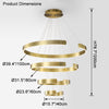 WOMO Tiered Circular Led Chandelier-WM2464 thumbnail
