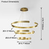 WOMO Tiered Circular Led Chandelier-WM2464 thumbnail