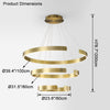 WOMO Tiered Circular Led Chandelier-WM2464 thumbnail