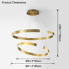 WOMO Tiered Circular Led Chandelier-WM2464 thumbnail