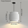 WOMO Ribbed Drum Pendant Light-WM2469 thumbnail