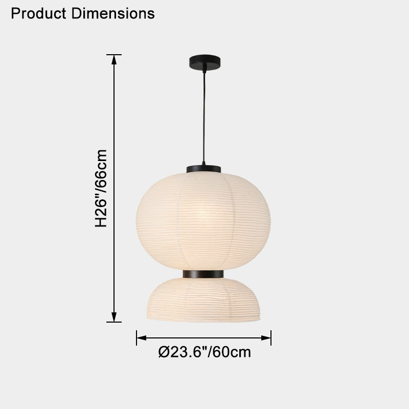 WOMO Lantern Silk Pendant Light-WM2472
