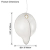 WOMO Abstract Silk Pendant Light-WM2473 thumbnail