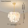 WOMO Capiz Round Chandelier-WM2474 thumbnail