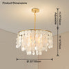 WOMO Capiz Round Chandelier-WM2474 thumbnail