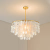 WOMO Capiz Round Chandelier-WM2474 thumbnail