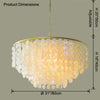 WOMO Capiz Round Chandelier-WM2474 thumbnail