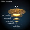 WOMO Gold Tiered Discs Chandelier-WM2475 thumbnail