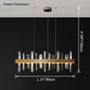 WOMO Linear Crystal Chandelier-WM2485b thumbnail