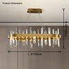 WOMO Long Oval Crystal Chandelier-WM2485c thumbnail