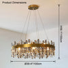 WOMO Round Crystal Chandelier-WM2487 thumbnail
