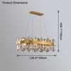 WOMO Long Oval Crystal Chandelier-WM2486 thumbnail