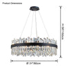 WOMO Round Crystal Chandelier-WM2488a thumbnail