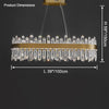 WOMO Rectangular Crystal Chandelier-WM2488b thumbnail