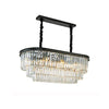 WOMO Tiered Oval Crystal Chandelier-WM2489 thumbnail