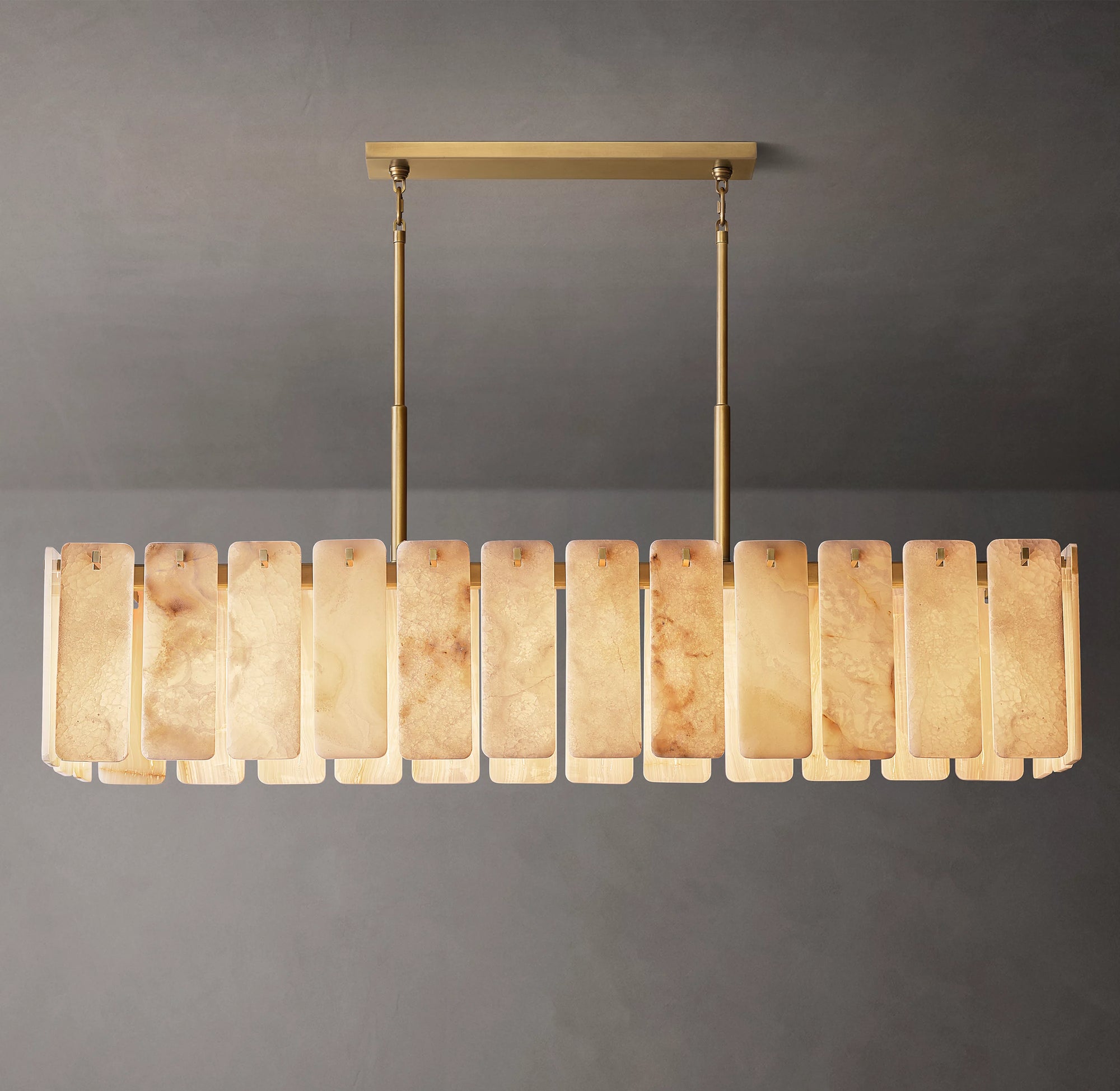 WOMO Alabaster Rectangular Chandelier - Calamette