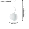 WOMO Egg Asymmetrical Globe Pendant Light-WM2497 thumbnail
