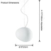 WOMO Egg Asymmetrical Globe Pendant Light-WM2497 thumbnail