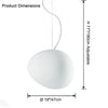 WOMO Egg Asymmetrical Globe Pendant Light-WM2497 thumbnail