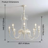 WOMO French Candelabra Crystal Chandelier-WM2398 thumbnail