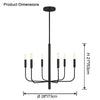WOMO Gold Candlestick Chandelier-WM2509 thumbnail