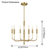 WOMO Gold Candlestick Chandelier-WM2509 thumbnail