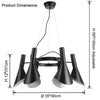 WOMO Adjustable 6 Light Cone Chandelier-WM2510 thumbnail