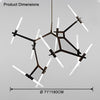 WOMO Adjustable Gold Branch Chandelier-WM2511 thumbnail