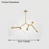 WOMO Adjustable Gold Branch Chandelier-WM2511 thumbnail