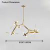 WOMO Adjustable Gold Branch Chandelier-WM2511 thumbnail