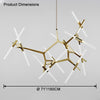 WOMO Adjustable Gold Branch Chandelier-WM2511 thumbnail