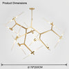 WOMO Adjustable Gold Branch Chandelier-WM2511 thumbnail