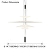 WOMO Tiered Cone Pendant Light-WM2513 thumbnail