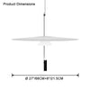 WOMO Tiered Cone Pendant Light-WM2513 thumbnail