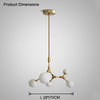 WOMO Branching Bubble Frosted Glass Chandelier-WM2514 thumbnail