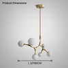 WOMO Branching Bubble Frosted Glass Chandelier-WM2514 thumbnail