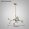 WOMO Branching Bubble Frosted Glass Chandelier-WM2514 thumbnail