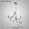WOMO Branching Bubble Frosted Glass Chandelier-WM2514 thumbnail