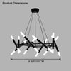 WOMO Modern Candlestick Chandelier-WM2517 thumbnail