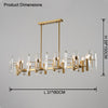 WOMO Linear Crystal Chandelier-WM2459 thumbnail
