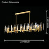 WOMO Linear Crystal Chandelier-WM2459 thumbnail