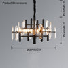 WOMO Black Candle Crystal Chandelier-WM2519 thumbnail