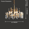 WOMO Black Candle Crystal Chandelier-WM2519 thumbnail