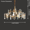 WOMO Black Candle Crystal Chandelier-WM2519 thumbnail