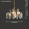 WOMO Black Candle Crystal Chandelier-WM2519 thumbnail