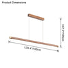 WOMO Walnut Linear Led Pendant Light-WM2520 thumbnail