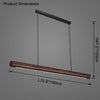 WOMO Walnut Linear Led Pendant Light-WM2521 thumbnail
