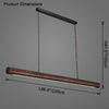 WOMO Walnut Linear Led Pendant Light-WM2521 thumbnail